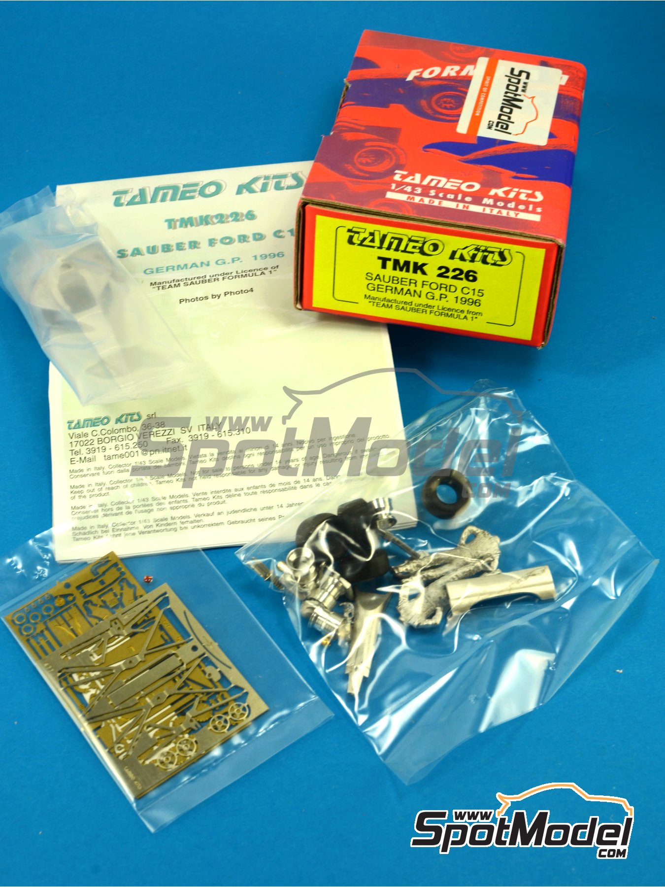 ZF159 TAMEO 1/43 Kit a monter Voiture F1 Sauber Ford C15 GP Allemagne 96 TMK226
